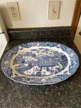 Vintage 18” Oval Serving Platter
